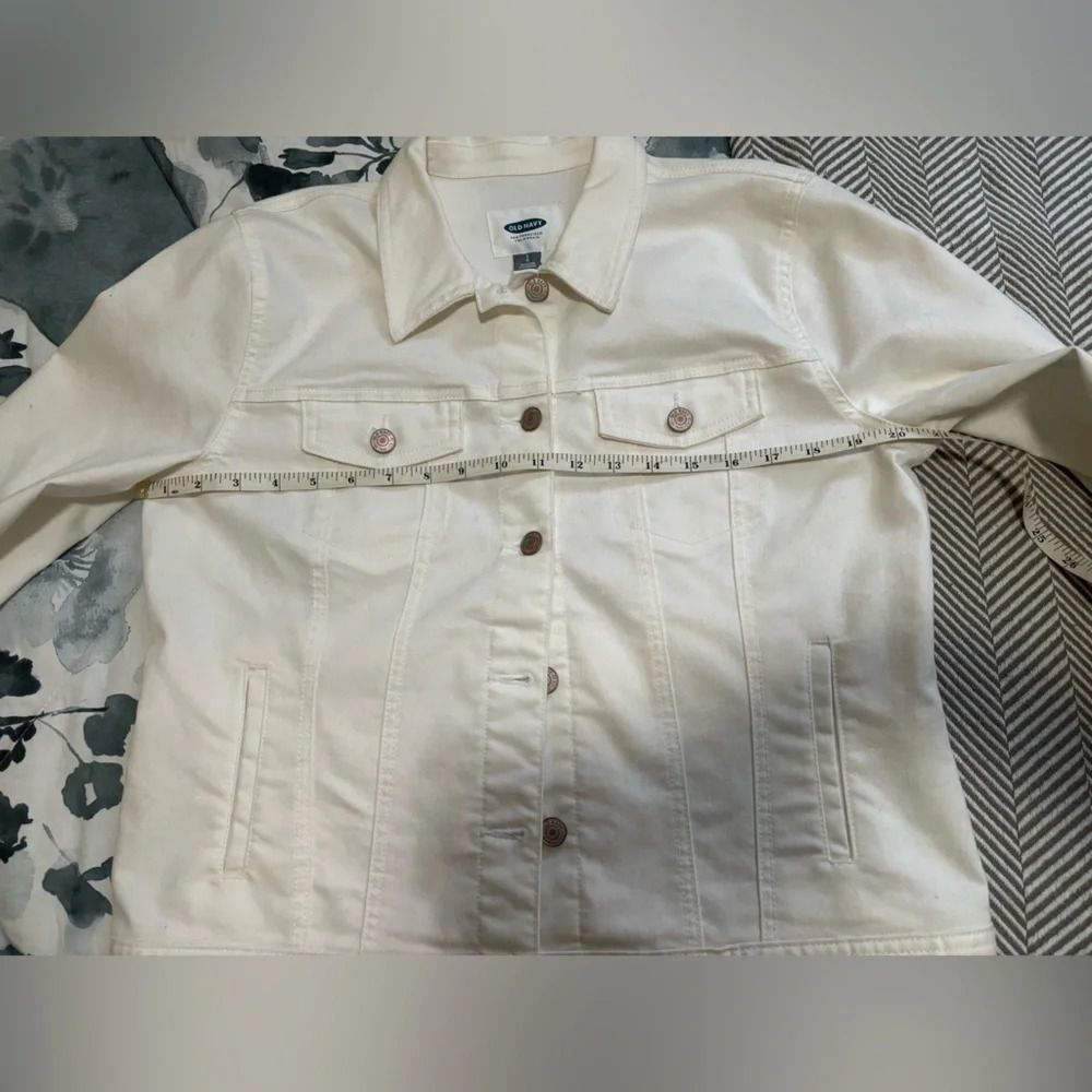 OLD NAVY  White Denim Jacket - Picture 8 of 8